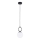Hanglamp aan een koord SITRO 1xE14/10W/230V zwart/wit