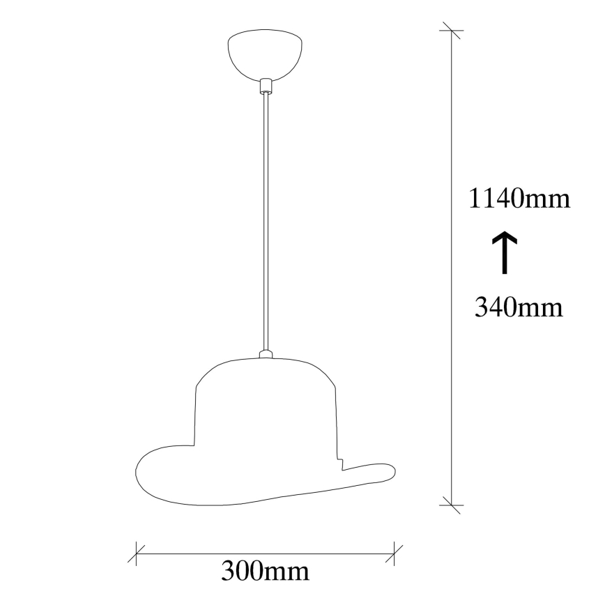 Hanglamp aan een koord SIVANI 1xE27/100W/230V