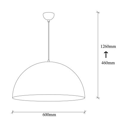 Hanglamp aan een koord SIVANI 1xE27/40W/230V