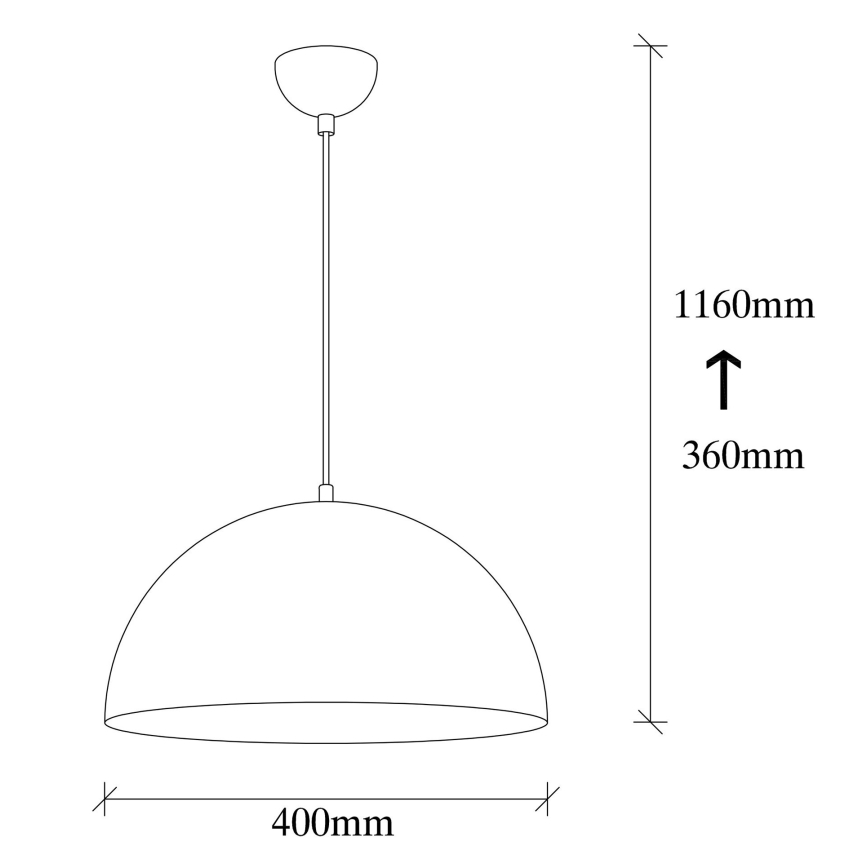 Hanglamp aan een koord SIVANI 1xE27/40W/230V