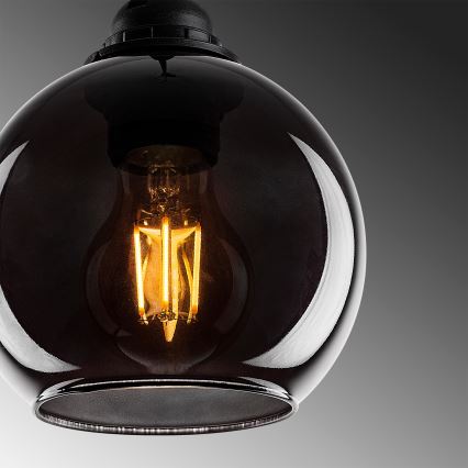 Hanglamp aan een koord SMOKED 3xE27/40W/230V