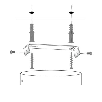 Hanglamp aan een koord SOLARIS 1xE27/60W/230V diameter 48 cm zwart/koper