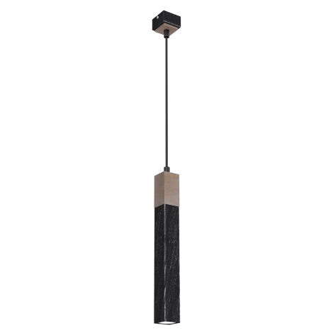 Hanglamp aan een koord SOLO 1xGU10/MR11/40W/230V zwart