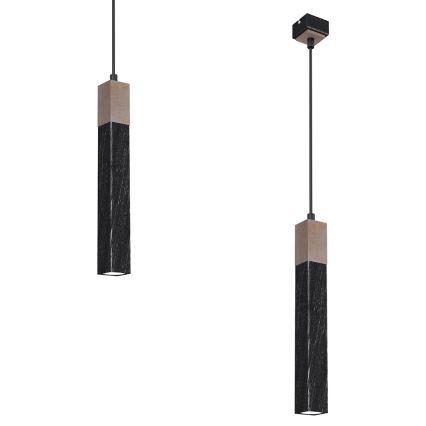 Hanglamp aan een koord SOLO 1xGU10/MR11/40W/230V zwart