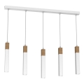 Hanglamp aan een koord SOLO 5xGU10/MR11/40W/230V wit