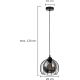 Hanglamp aan een koord SOLO BLACK 1xE27/60W/230V