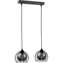 Hanglamp aan een koord SOLO BLACK 2xE27/60W/230V