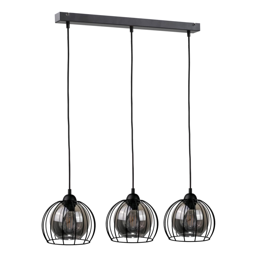 Hanglamp aan een koord SOLO BLACK 3xE27/60W/230V