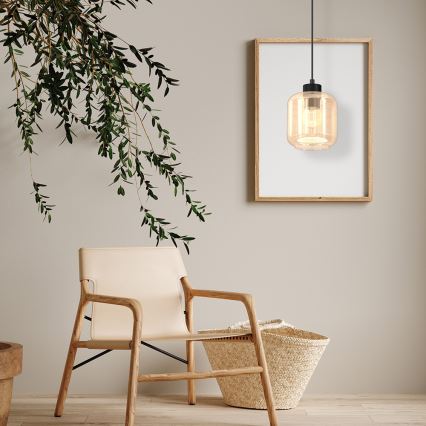 Hanglamp aan een koord SOMBRA 1xE27/60W/230V beige