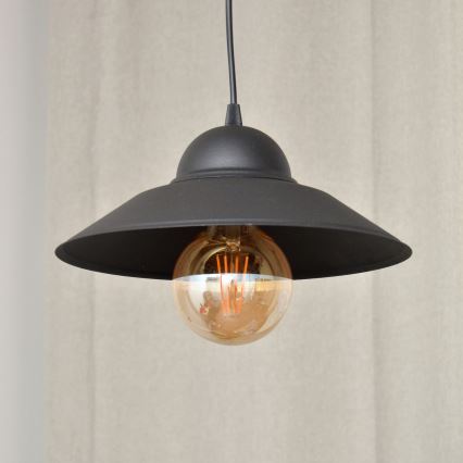 Hanglamp aan een koord SORAPIS 1xE27/15W/230V zwart