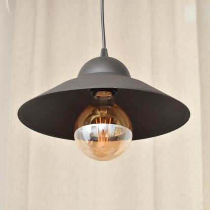 Hanglamp aan een koord SORAPIS 1xE27/15W/230V zwart
