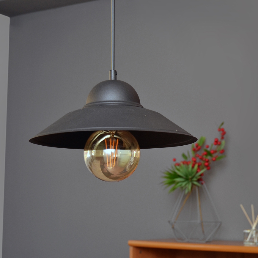 Hanglamp aan een koord SORAPIS 1xE27/15W/230V zwart