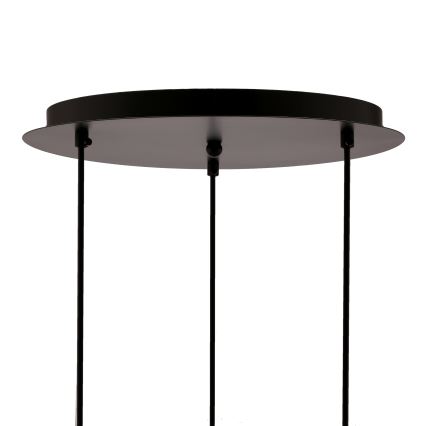 Hanglamp aan een koord SPIEGA 3xE27/60W/230V goud/zwart