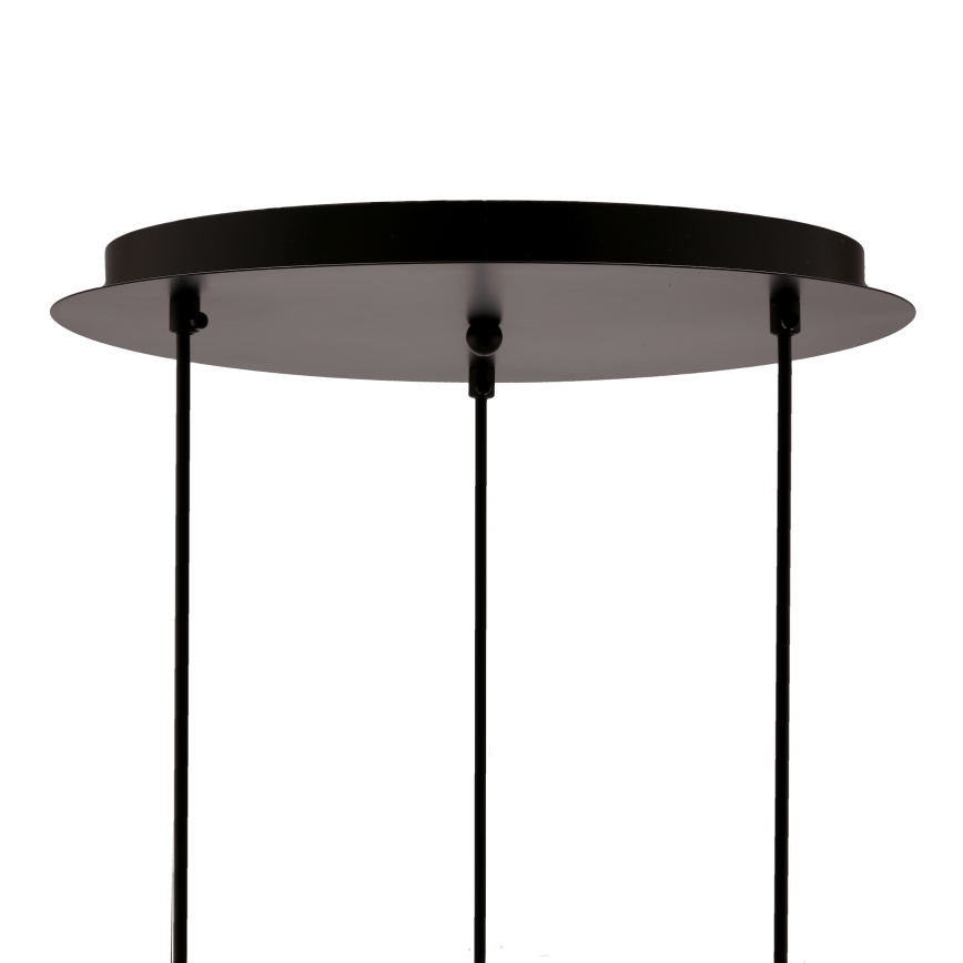 Hanglamp aan een koord SPIEGA 3xE27/60W/230V goud/zwart