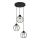 Hanglamp aan een koord STARLIGHT 3xE27/15W/230V zwart/goud