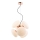 Hanglamp aan een koord STELLAR 6xG9/4W/230V roze goud