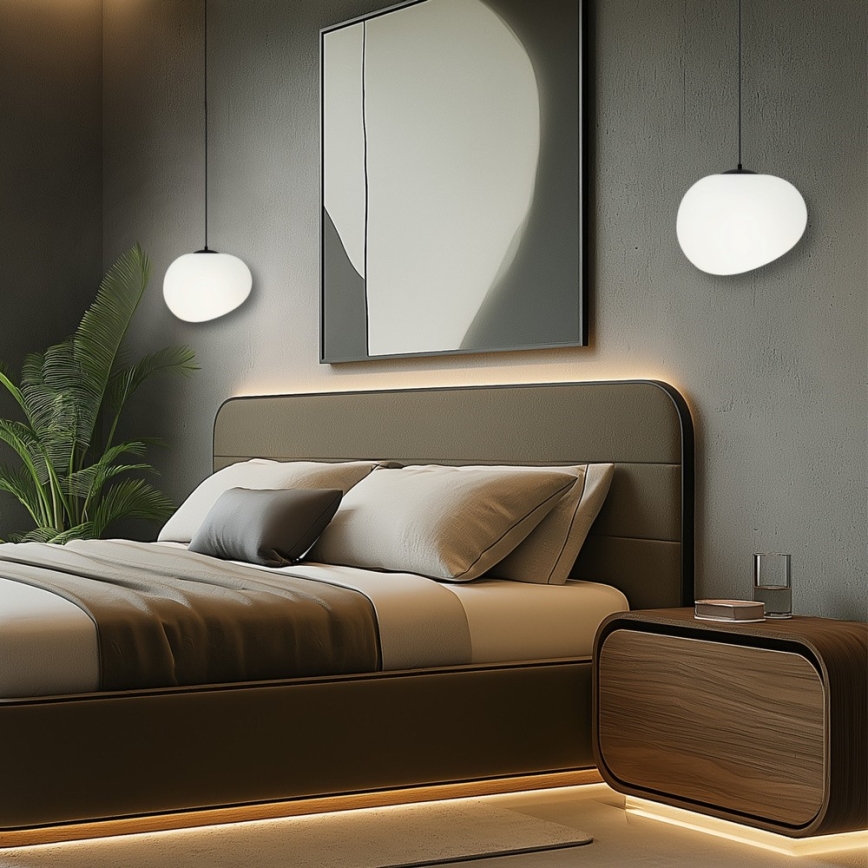 Hanglamp aan een koord STONES 1xE27/40W/230V diameter 25 cm