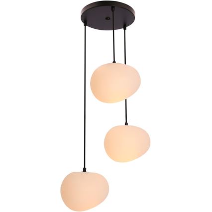Hanglamp aan een koord STONES 3xE27/40W/230V