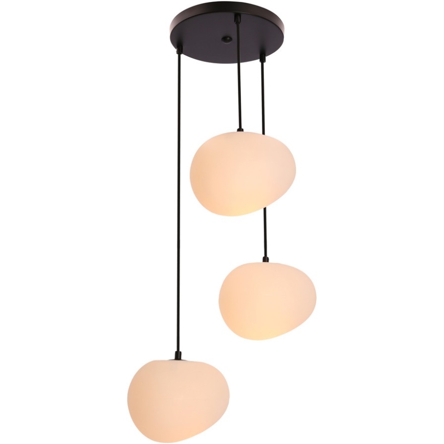 Hanglamp aan een koord STONES 3xE27/40W/230V