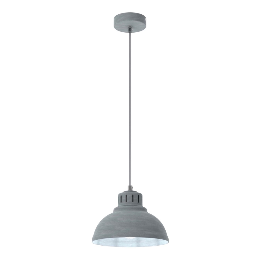 Hanglamp aan een koord SVEN 1xE27/15W/230V grijs