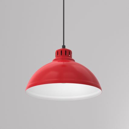Hanglamp aan een koord SVEN 1xE27/15W/230V rood