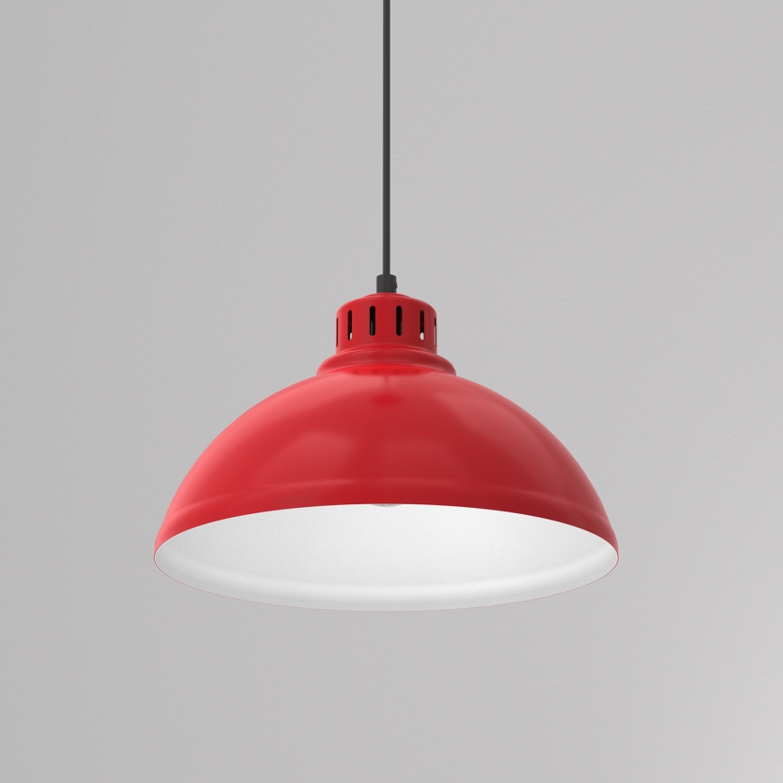 Hanglamp aan een koord SVEN 1xE27/15W/230V rood