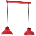 Hanglamp aan een koord SVEN 2xE27/15W/230V rood