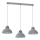 Hanglamp aan een koord SVEN 3xE27/15W/230V grijs