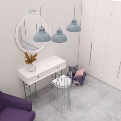 Hanglamp aan een koord SVEN 3xE27/15W/230V grijs