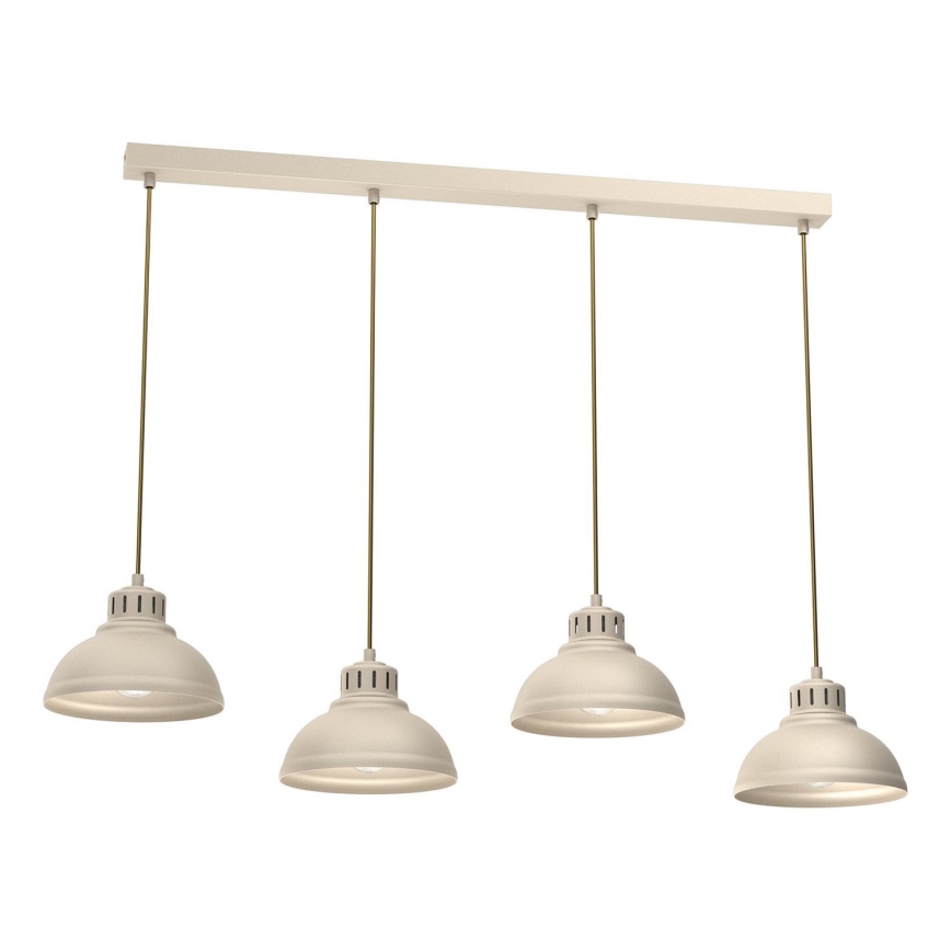 Hanglamp aan een koord SVEN 4xE27/15W/230V beige
