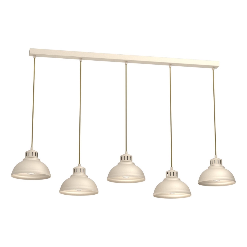 Hanglamp aan een koord SVEN 5xE27/15W/230V beige