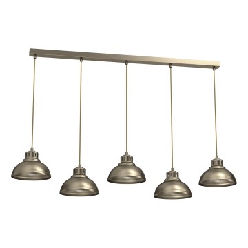 Hanglamp aan een koord SVEN 5xE27/15W/230V messing