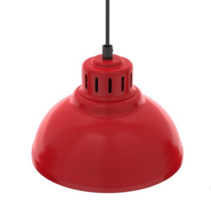 Hanglamp aan een koord SVEN 5xE27/15W/230V rood