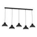 Hanglamp aan een koord SVEN 5xE27/15W/230V zwart