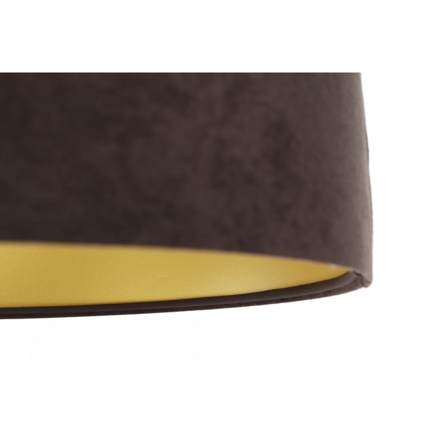 Hanglamp aan een koord SWING 1xE27/60W/230V bruin/beige/goud