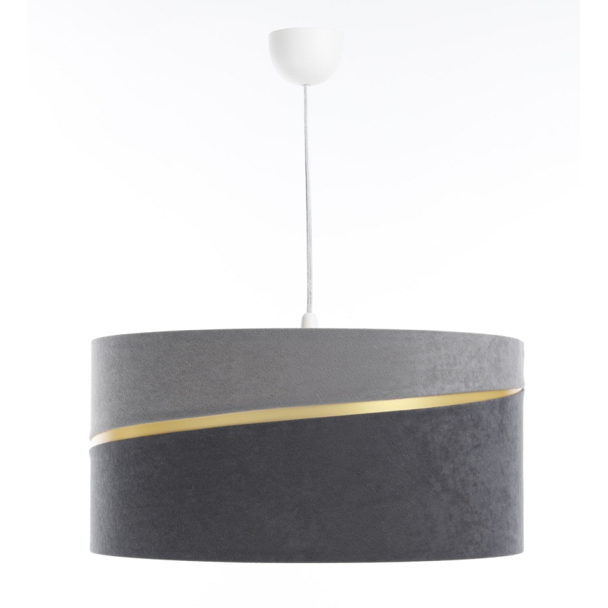 Hanglamp aan een koord SWING 1xE27/60W/230V grijs/goud