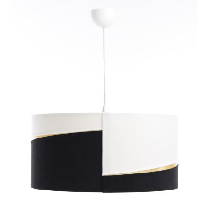 Hanglamp aan een koord SWING 1xE27/60W/230V zwart/wit/goud