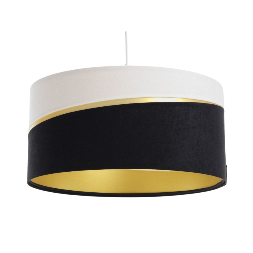 Hanglamp aan een koord SWING 1xE27/60W/230V zwart/wit/goud
