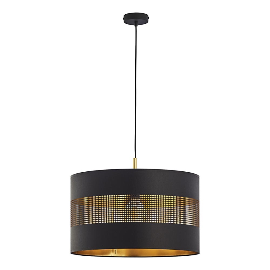 Hanglamp aan een koord TAGO 1xE27/25W/230V zwart/goud