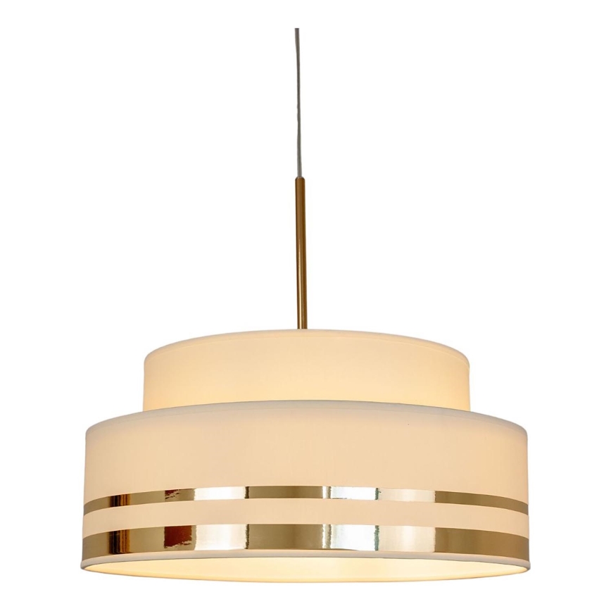 Hanglamp aan een koord TAMI 1xE27/60W/230V beige/goud