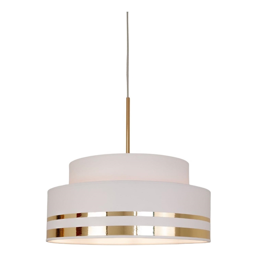 Hanglamp aan een koord TAMI 1xE27/60W/230V crème/goud