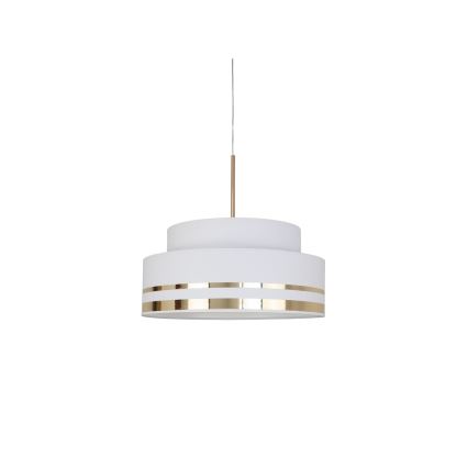 Hanglamp aan een koord TAMI 1xE27/60W/230V crème/goud