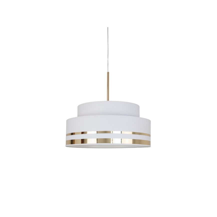 Hanglamp aan een koord TAMI 1xE27/60W/230V crème/goud