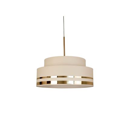 Hanglamp aan een koord TAMI 1xE27/60W/230V diameter 40 cm beige/goud