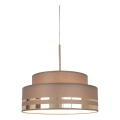 Hanglamp aan een koord TAMI 1xE27/60W/230V diameter 40 cm bruin/goud