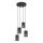Hanglamp aan een koord TANK 4xE27/15W/230V zwart