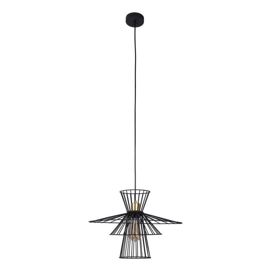 Hanglamp aan een koord TAREK 1xE27/40W/230V zwart