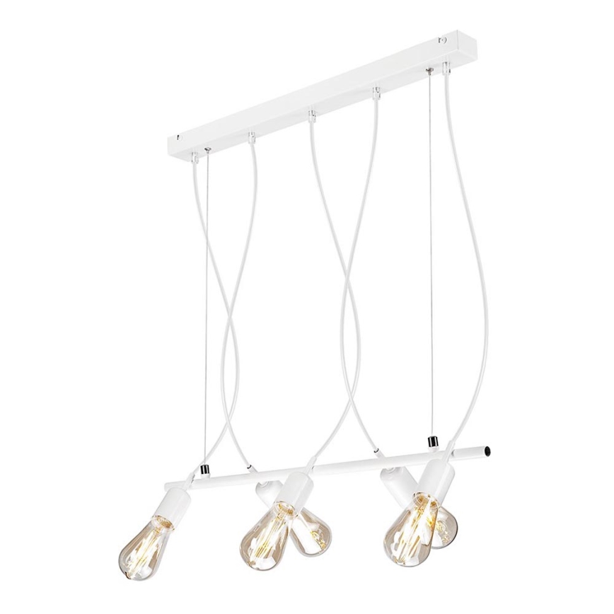 Hanglamp aan een koord TARO 5xE27/60W/230V wit