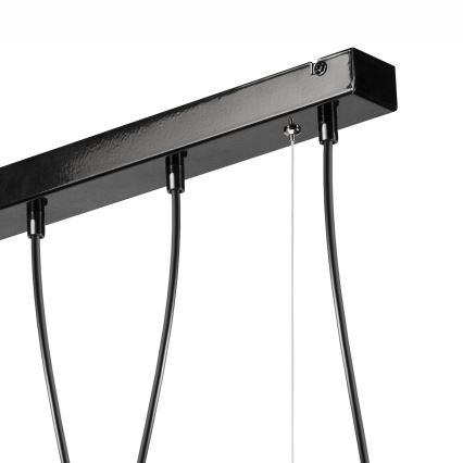 Hanglamp aan een koord TARO 5xE27/60W/230V zwart