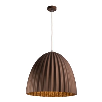 Hanglamp aan een koord TELMA 1xE27/60W/230V diameter 70 cm bruin/goud